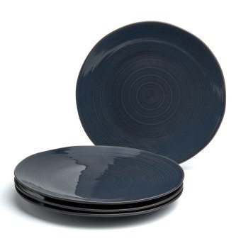 Набор тарелок обеденных bronco "concept" 4 шт. 27,5 см синий Bronco (576-1011)