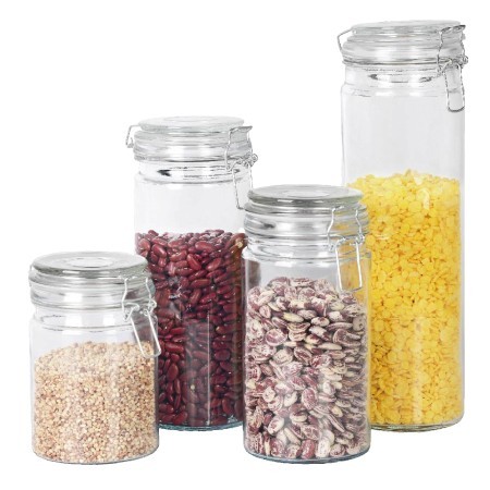 Набор банок д/сыпучих продуктов 4 шт 0,8/1,1/1,4/1,9л стекло/полипроп Mayer&Boch (31034) Набор банок д/сыпучих продуктов 4 шт 0,8/1,1/1,4/1,9л стекло/полипроп Mayer&Boch (31034)