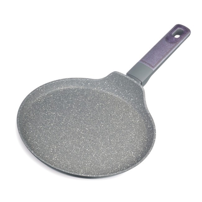 Сковорода блинная с антипригарным покрытием pfluon marble, 22*4,3 см Agness (902-124)