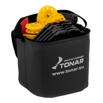 Набор жерлиц оснащенных 10 шт Тонар ЖЗО-02М в сумке, подставка 185 мм, катушка 85 мм (84351) Набор жерлиц оснащенных 10 шт Тонар ЖЗО-02М в сумке, подставка 185 мм, катушка 85 мм (84351)