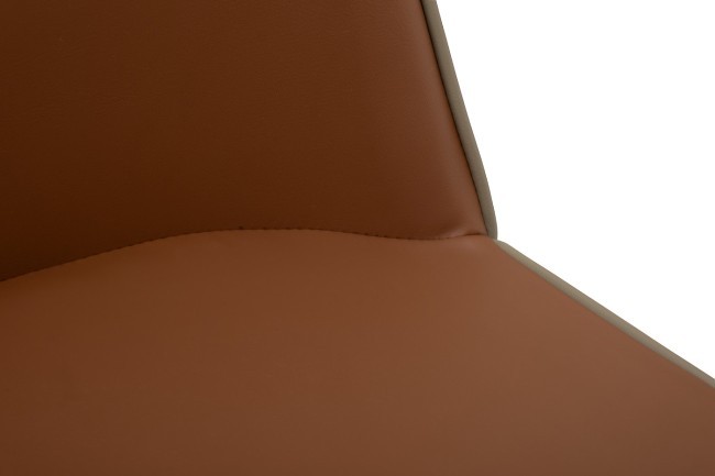 Стул обеденный экокожа терракота/бежевый 55*45*82см (TT-00013152)