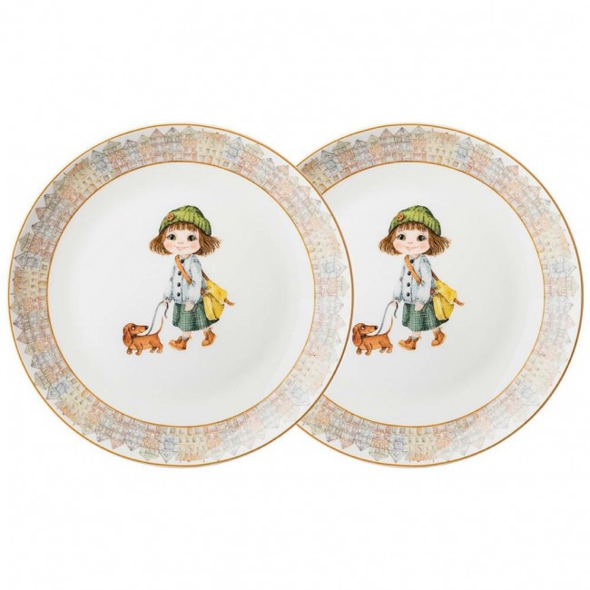 Набор тарелок закусочных lefard "fashion princess" 2 шт. 19 см Lefard (415-2195)
