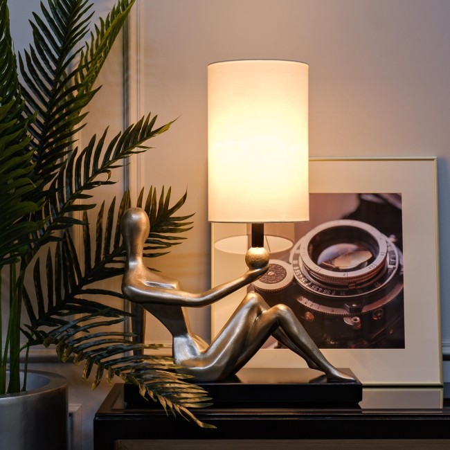 Лампа настольная плафон бежевый 46*25*66см, 220В (TT-00001356)