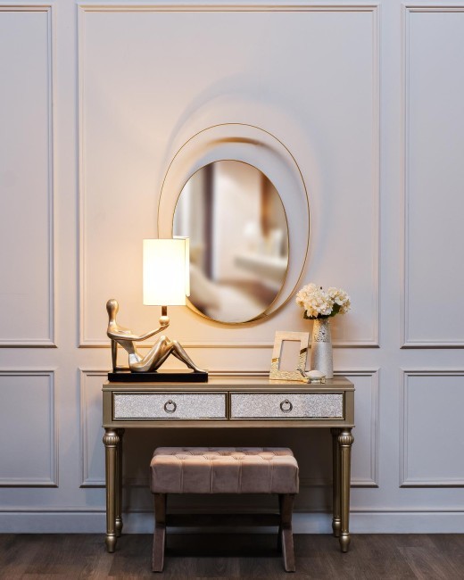 Лампа настольная плафон бежевый 46*25*66см, 220В (TT-00001356)