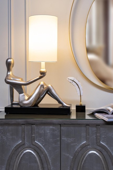 Лампа настольная плафон бежевый 46*25*66см, 220В (TT-00001356)