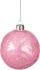 Декоративное изделие шар стеклянный диаметр=8 см. высота=9 см. цвет: розовый Dalian Hantai (862-104)