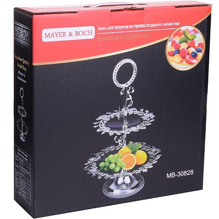 Конфетница 2-х ярусная 34х34х46,5см Mayer&Boch (30828)