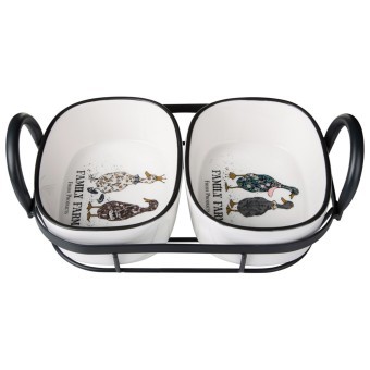 Набор форм на метал.подставке lefard "family farm" 2 шт. 28,5*16*8,5 cm LEFARD (263-1422)