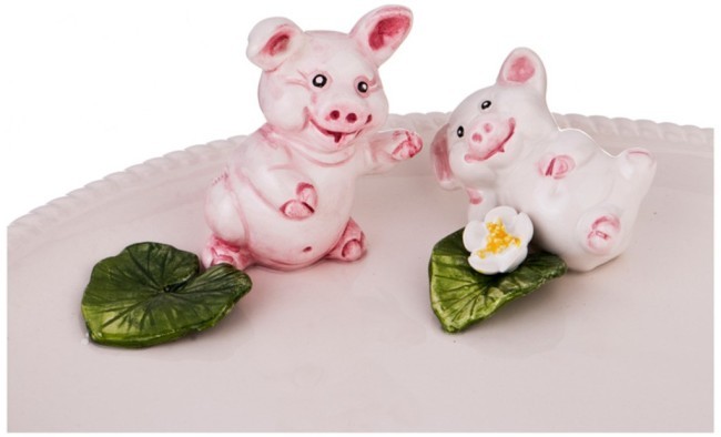 Блюдо "поросята" 38*19 см. высота=8,5 см. Annaluma (628-658)