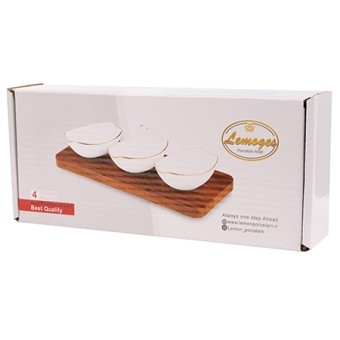 Менажница на подставке 3 блюда 4пр керамика LR (90053-435) Менажница на подставке 3 блюда 4пр керамика LR (90053-435)