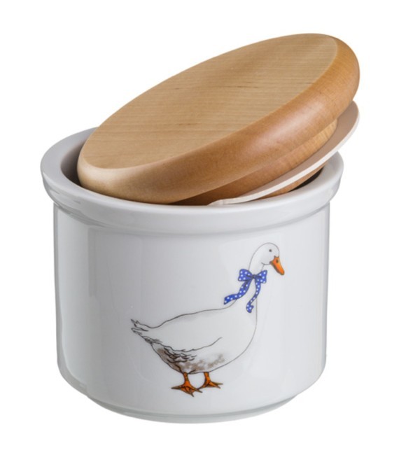 Банка для пищевых продуктов "гуси" диаметр=10 см. высота=9 см. DUBI (606-520)