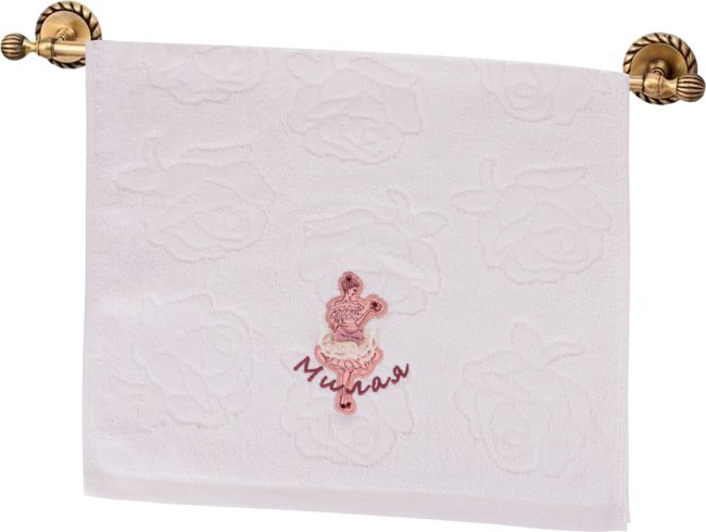 Полотенце 40*70 "милая", 380 г/м2, м/х, х/б 100% розовое SANTALINO (850-118-01)