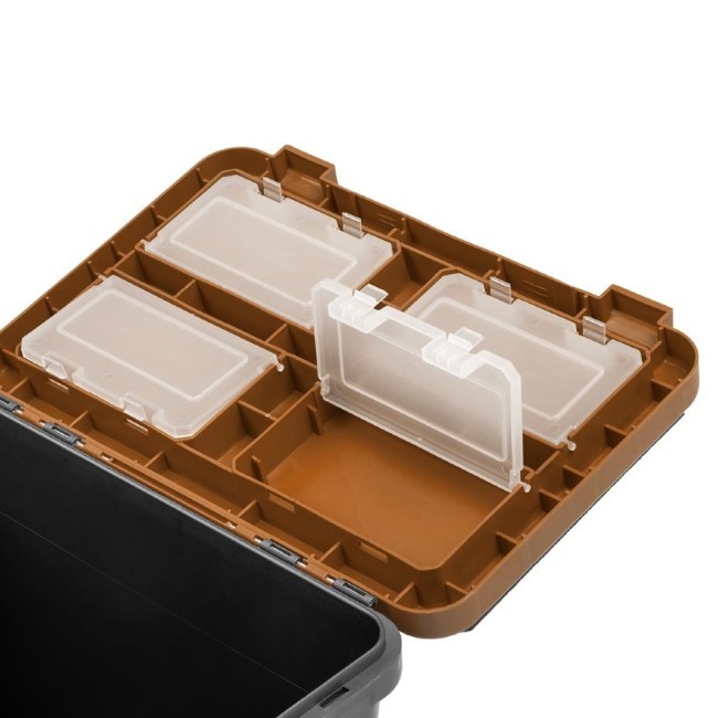 Ящик рыболовный зимний Helios двухсекционный 19л серый/золото (HS-IB-19-GGo) (70119) Ящик рыболовный зимний Helios двухсекционный 19л серый/золото (HS-IB-19-GGo) (70119)