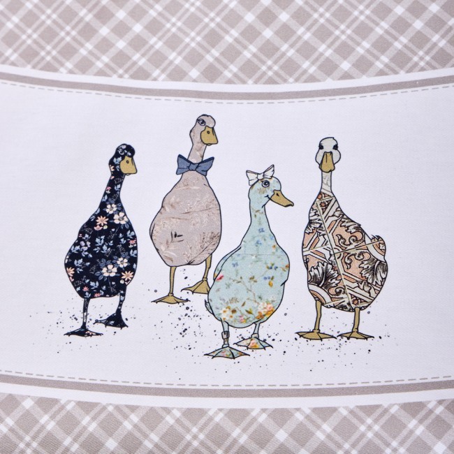 Скатерть "family farm" круглая 190 см , 100% хлопок, клетка , твил, пропитка Lefard (850-748-22)