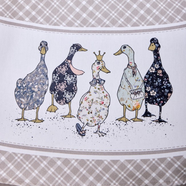 Скатерть "family farm" круглая 190 см , 100% хлопок, клетка , твил, пропитка Lefard (850-748-22)