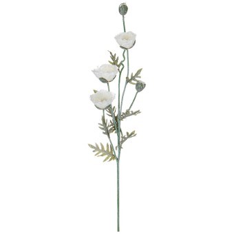 Цветок искусственный "мак белый" высота=110 см Lefard (23-748)