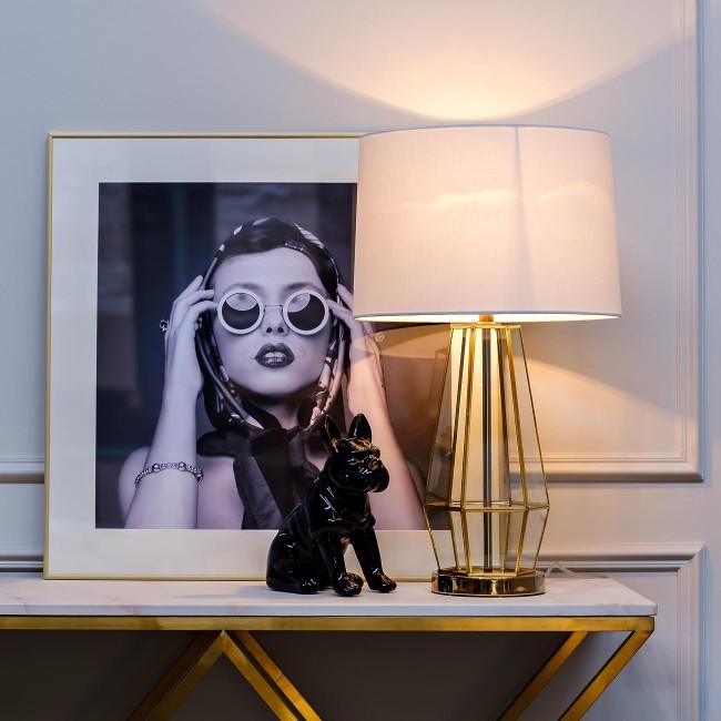 Лампа настольная плафон белый d35*72см (TT-00001531) Лампа настольная плафон белый d35*72см (TT-00001531)