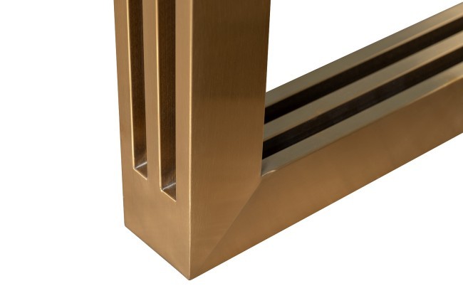 Стол обеденный белый / браш.золото 200*100*76см (TT-00013557)