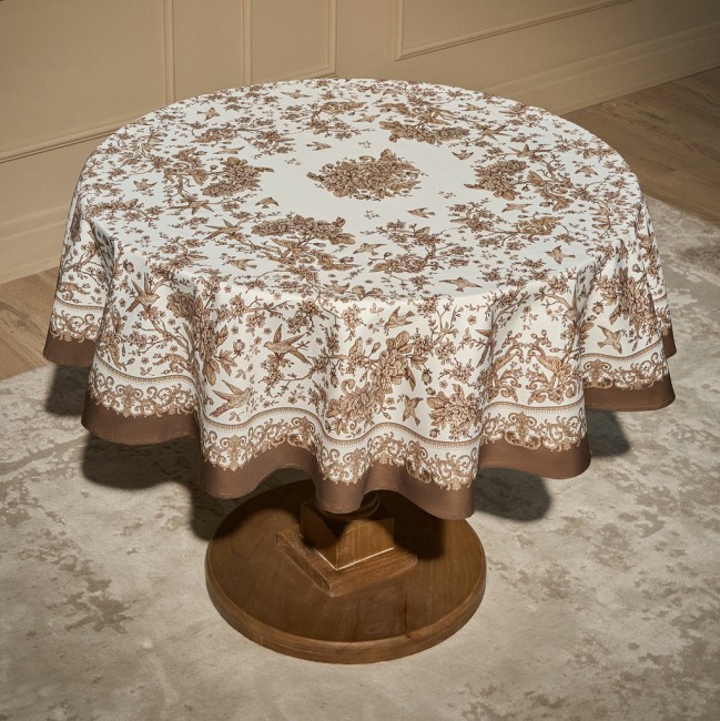 Скатерть круглая " royal garden" 150 см,белый ,100% хлопок ,твил с пропиткой Lefard (850-754-24) Скатерть круглая " royal garden" 150 см,белый ,100% хлопок ,твил с пропиткой Lefard (850-754-24)