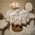 Скатерть круглая " royal garden" 150 см,белый ,100% хлопок ,твил с пропиткой (850-754-24) 