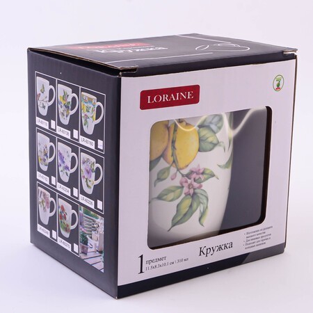 Кружка 310мл Лимонный праздник доломит LR (60160)