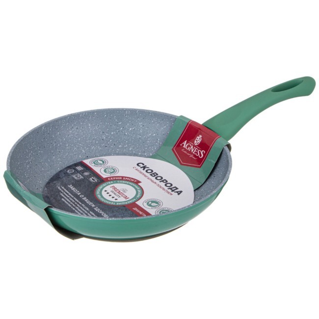 Сковорода agness с антипригарным покрытием "smoky", 24х4,8см Agness (932-508) Сковорода agness с антипригарным покрытием "smoky", 24х4,8см Agness (932-508)