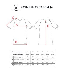 Футболка компрессионная JOGEL PerFormDRY Baselayer Tee SS 2, красный (2110062)