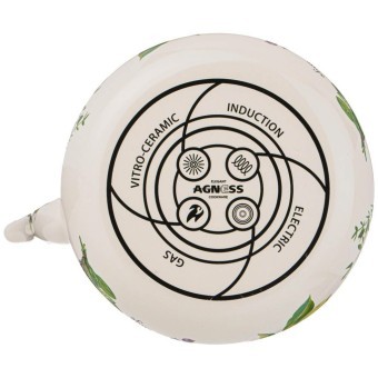 Чайник agness эмалированный со съемным фильтром из нжс, серия"секретные ингредиенты" 1,3 л Agness (934-420)