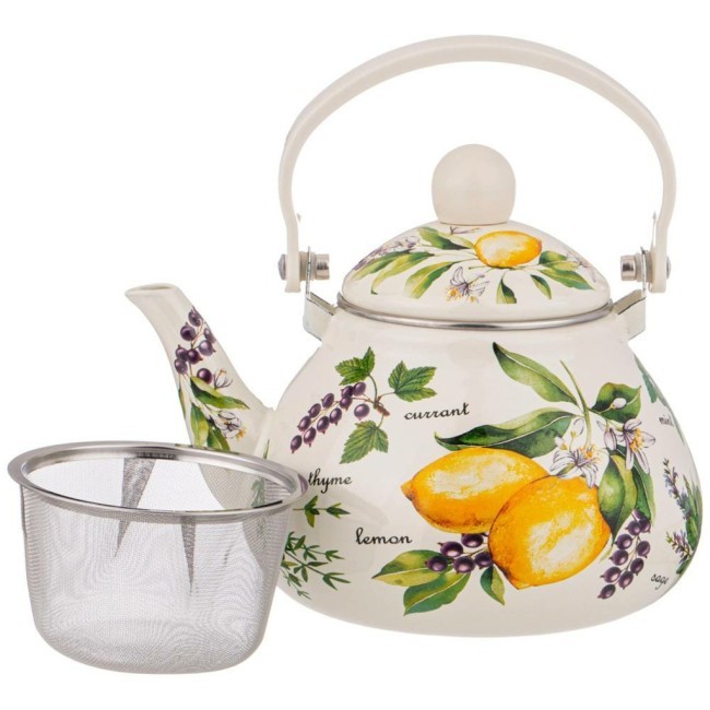 Чайник agness эмалированный со съемным фильтром из нжс, серия"секретные ингредиенты" 1,3 л Agness (934-420)