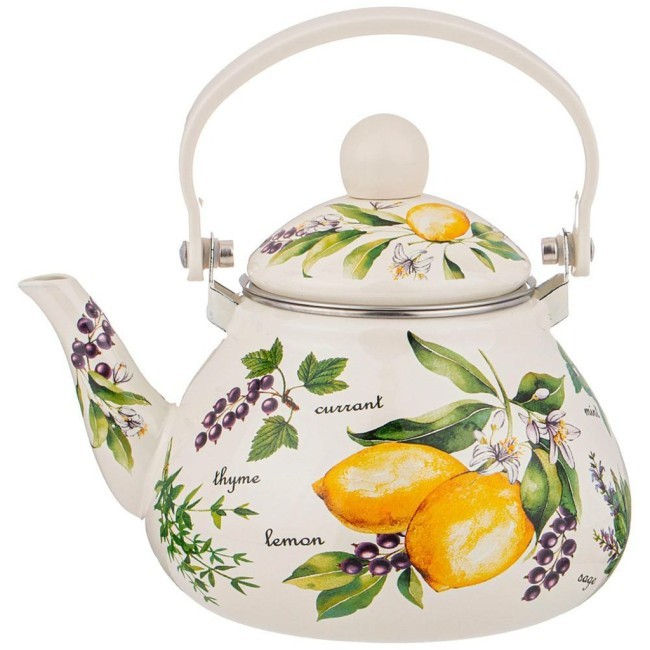 Чайник agness эмалированный со съемным фильтром из нжс, серия"секретные ингредиенты" 1,3 л Agness (934-420)