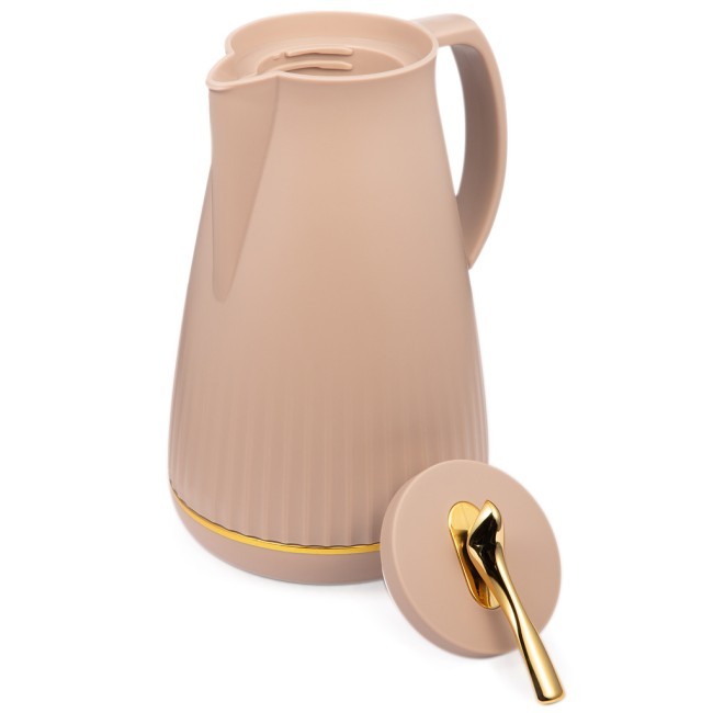 Термос со стеклянной колбой, 950 мл, крышка с клапаном Agness (734-201)