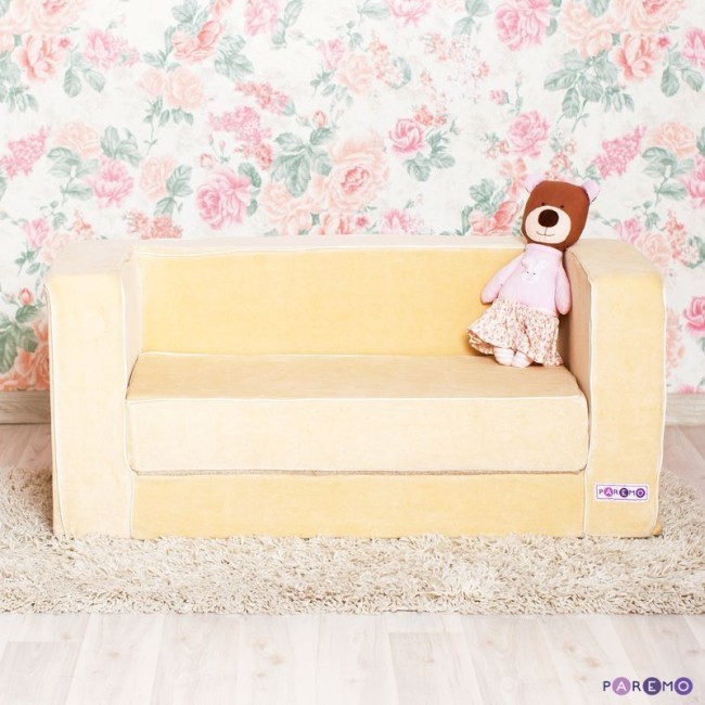 Раскладной бескаркасный диванчик серии "Классик", цв. Бежевый (PCR316-07)