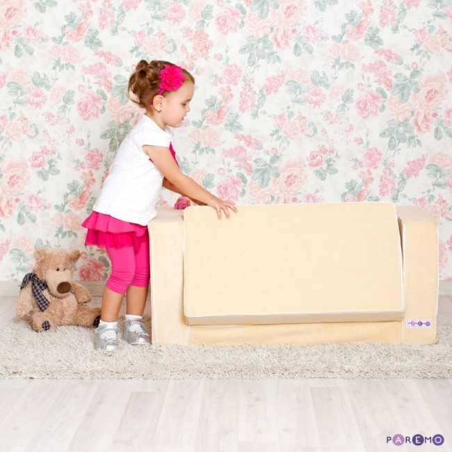 Раскладной бескаркасный диванчик серии "Классик", цв. Бежевый (PCR316-07)